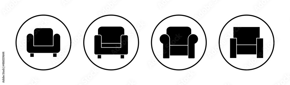 Sofa icons set. sofa sign and symbol. furniture icon Sofa icons set. sofa sign and symbol. furniture icon
