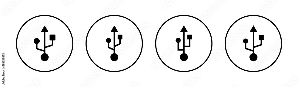 Usb icons set. Flash disk sign and symbol. flash drive sign. Usb icons set. Flash disk sign and symbol. flash drive sign.