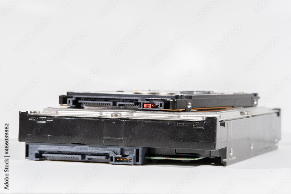 Hard disk isolated on a white background. Hard disk isolated on a white background.