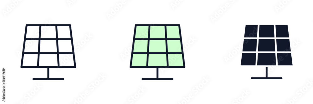 Solar energy. Solar power icon symbol template for graphic and web design collection logo vector illustration Solar energy. Solar power icon symbol template for graphic and web design collection logo vector illustration