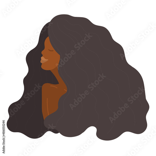 Abstract woman portrait. Afro american black skin girl. Afro woman, American african woman, Black woman, Curly hair, African girls, Beautiful Black Woman, Dark, Africa, Girl face, Curly hair