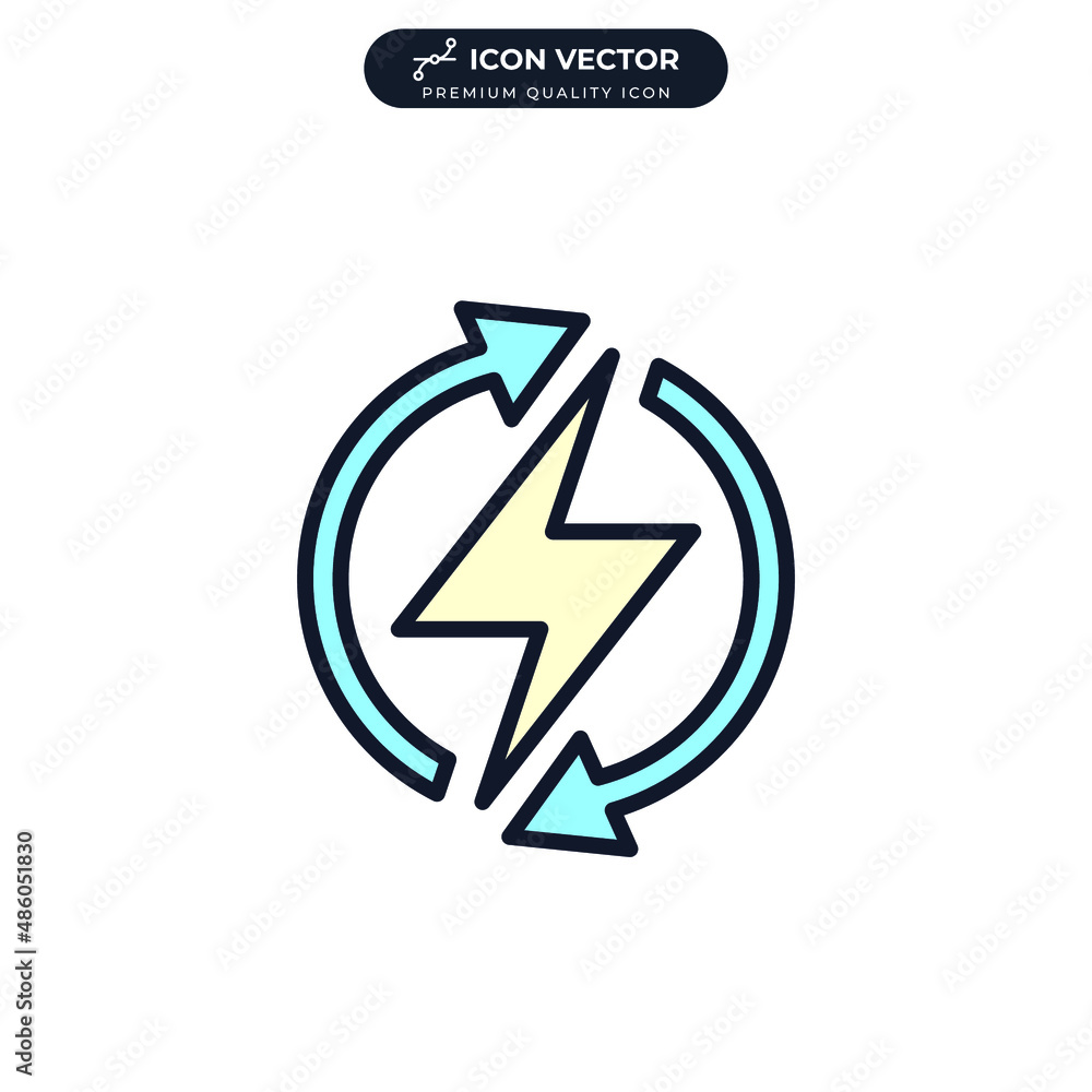 Renewable energy icon symbol template for graphic and web design collection logo vector illustration Renewable energy icon symbol template for graphic and web design collection logo vector illustration