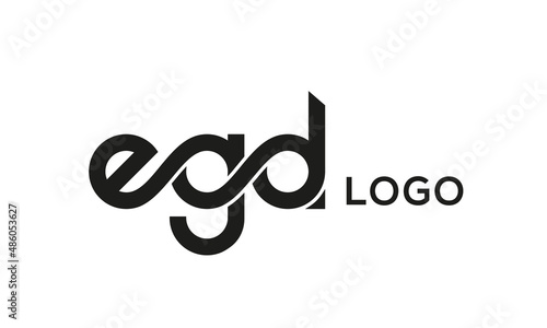 Letter EGD creative logo design vector photo