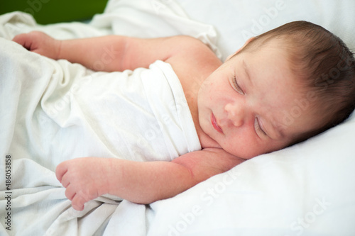 Newborn baby in first week of his life