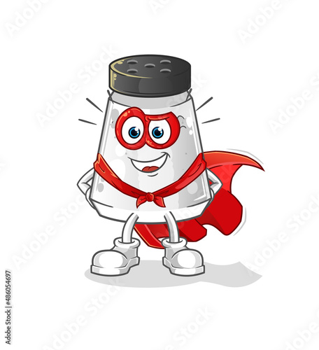 salt shaker heroes vector. cartoon character