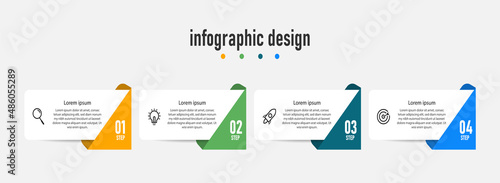 Creative concept for infographic with 4 steps. Business concept with 6 options. For content, flowchart, steps, timeline, workflow, marketing.
