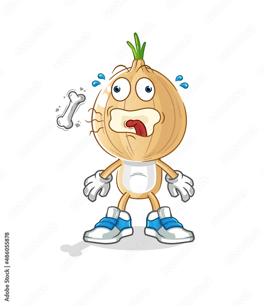 garlic head cartoon burp mascot. cartoon vector garlic head cartoon burp mascot. cartoon vector