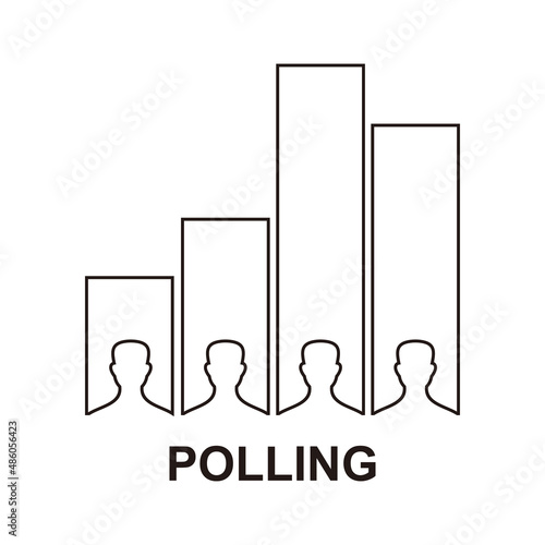 polling icon vector illustration sign