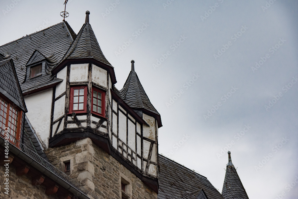 Obraz premium Retro roof with window in Germany