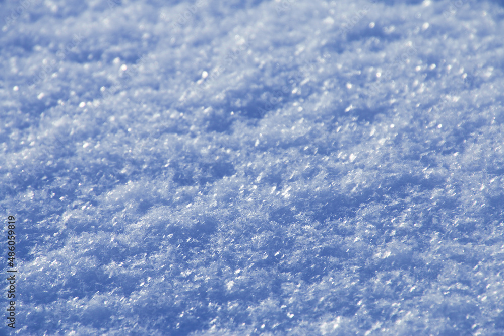 雪面・雪のアップ・氷の結晶