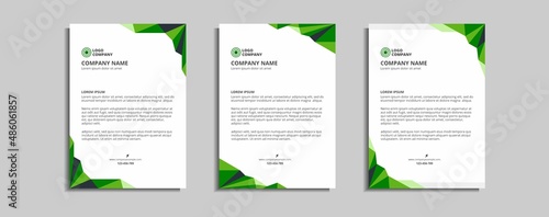modern corporate letterhead template design
