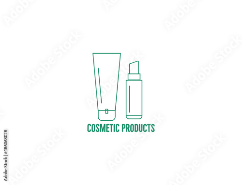 cosmetic products icon vector illustration 