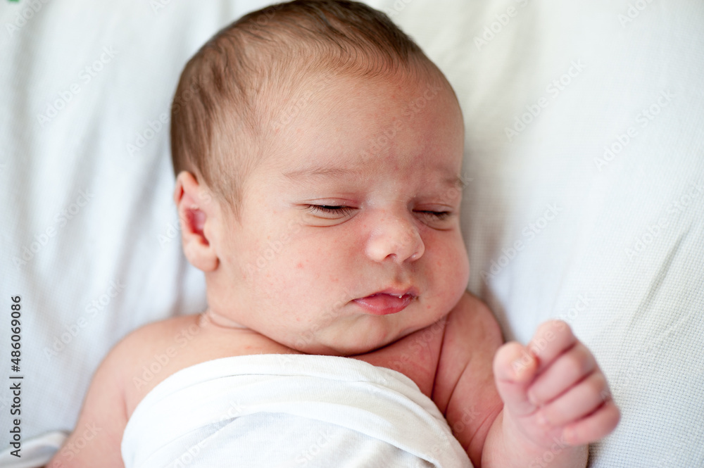 Newborn baby in first week of his life Newborn baby in first week of his life