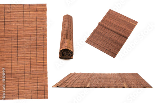 Canvas Print Mat for sushi isolated on white background
