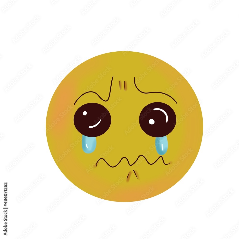 Fototapeta premium Sad smiley face