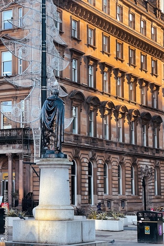 The statue in George Square, Glasgow