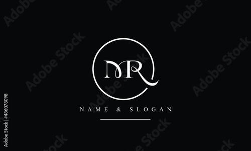 RM, MR, R, M abstract letters logo monogram photo