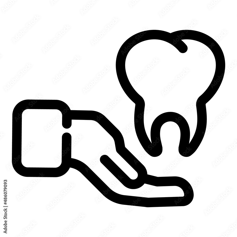 Toothcare Flat Icon Isolated On White Background Toothcare Flat Icon Isolated On White Background