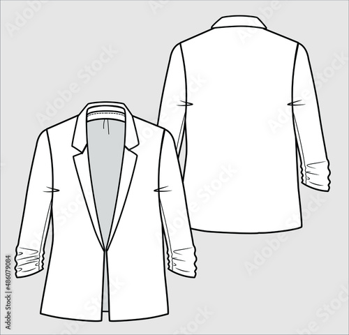 BLAZER FOR WOMEN IN EDITORAIL VECTOR FILE