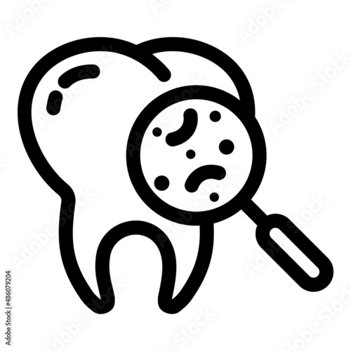 Oral Examination Flat Icon Isolated On White Background
