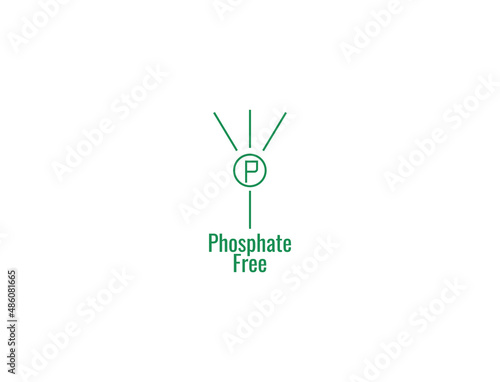 Phosphate-free icon vector illustration 