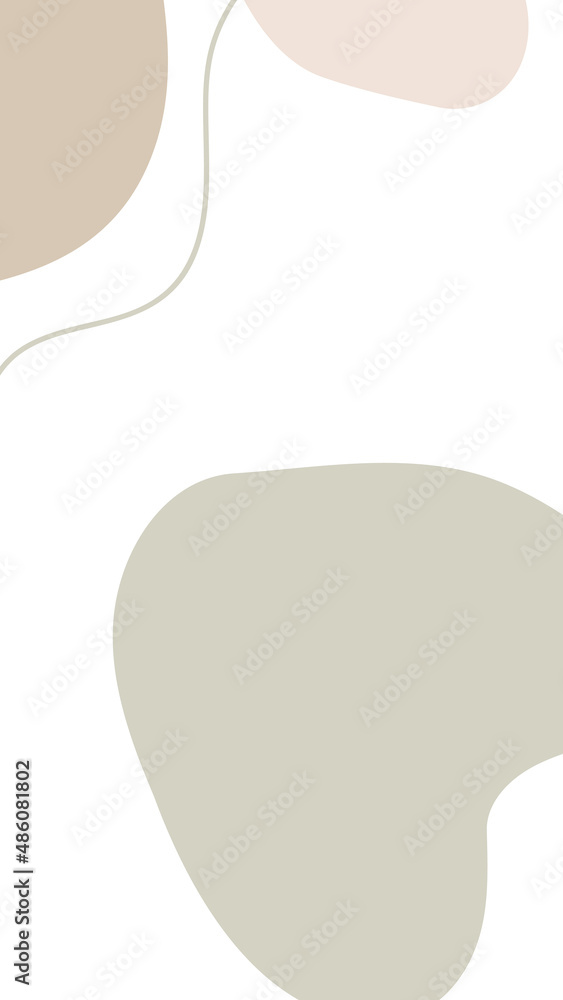 Cute social media post template for quote text with minimal abstract organic shapes composition in trendy contemporary collage style, can be used also as flyer, card cover Cute social media post template for quote text with minimal abstract organic shapes composition in trendy contemporary collage style, can be used also as flyer, card cover