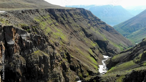 Aerial view of the landscape at Putorana plateau
