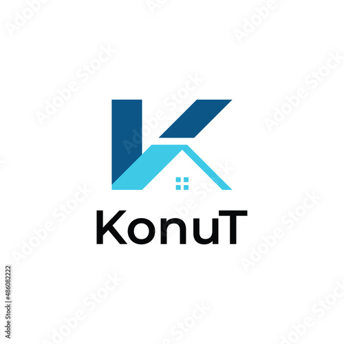 BRAND IDENTITY LETTER K HOUSE GRAPHIC DESIGN MODERN