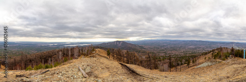 Beautiful view from Egoza mountain, Chelyabinsk region, South Ural, Russia. photo
