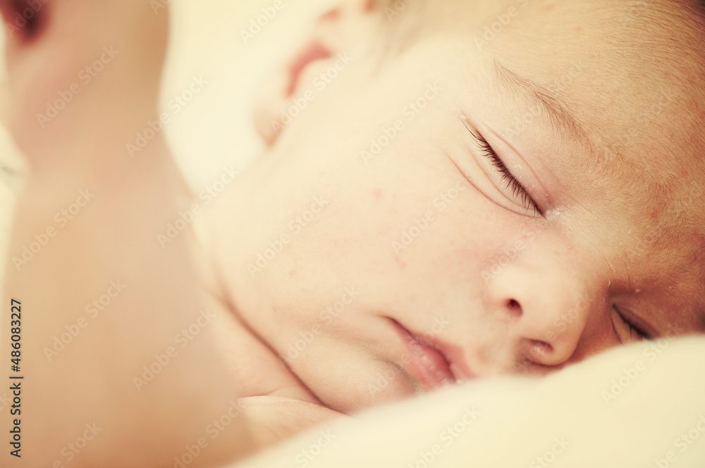 Newborn baby in first week of his life Newborn baby in first week of his life