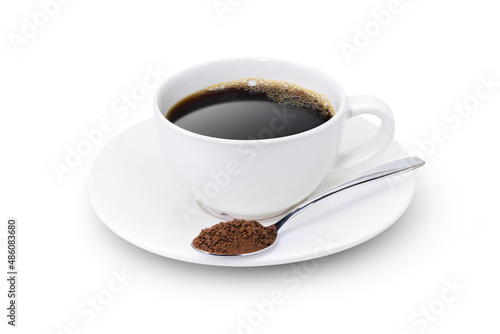 cup of coffee with instant coffee