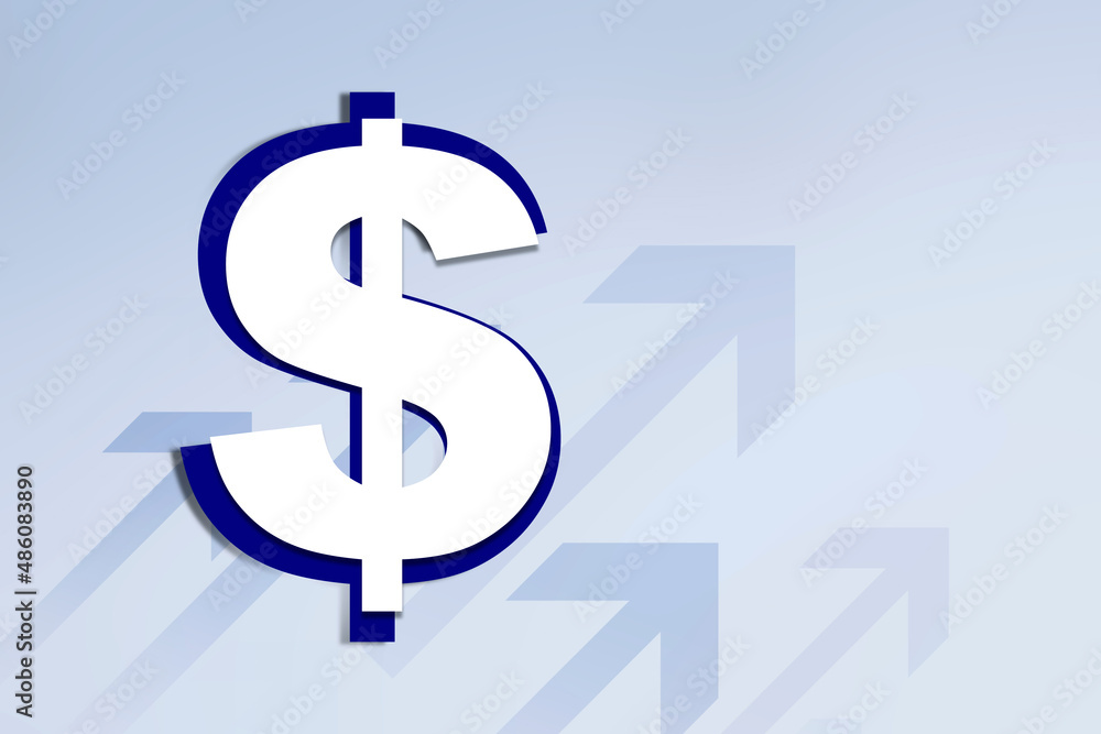 Obraz premium 2d rendering usd Dollar symbol 