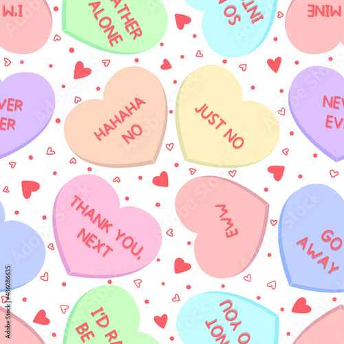 Valentine's Day Sassy Candy Hearts photo