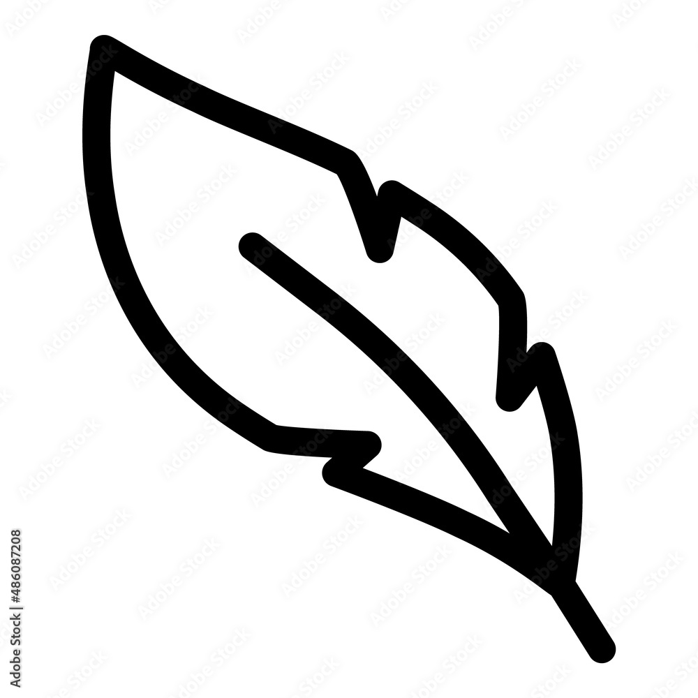 Quill Flat Icon Isolated On White Background Quill Flat Icon Isolated On White Background