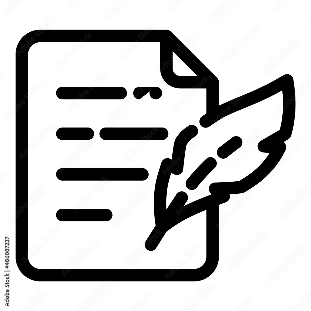 Sign Document Flat Icon Isolated On White Background Sign Document Flat Icon Isolated On White Background