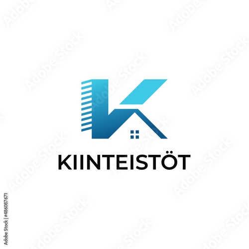 LETTER K REAL ESTATE HOME BUSINESS BRAND MODERN DESIGN