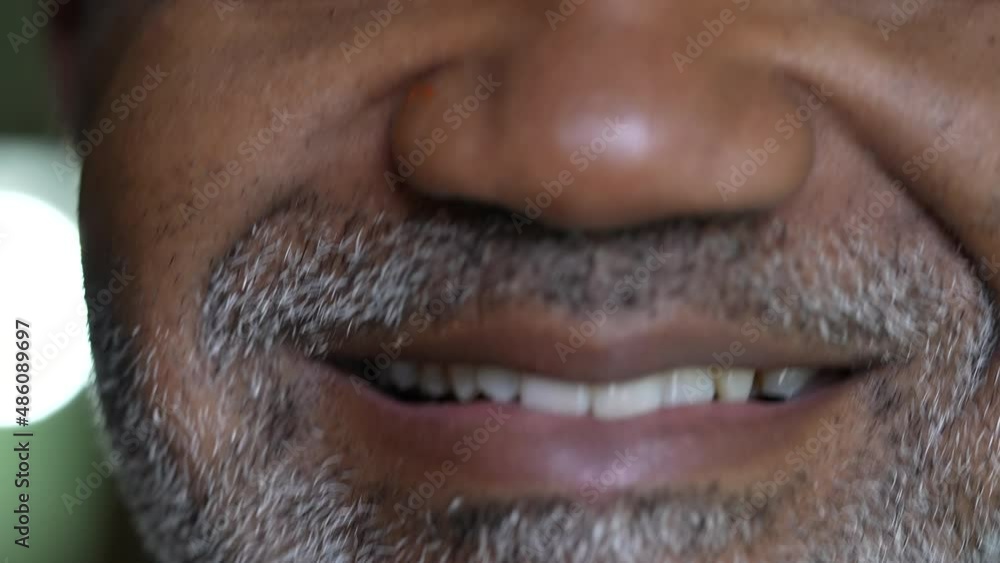 An older person macro closeup face and eyes smiling An older person macro closeup face and eyes smiling