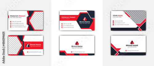 Set of Creative Business card minimal name card simple company card dynamic digital smart card 