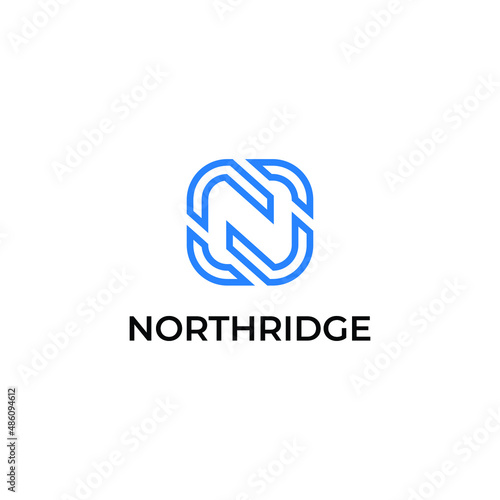 LETTER N TEMPLATE BUSINESS BRAND IDENTITY MODERN DESIGN