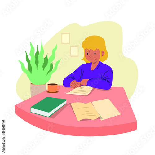 Writing Article Illustration