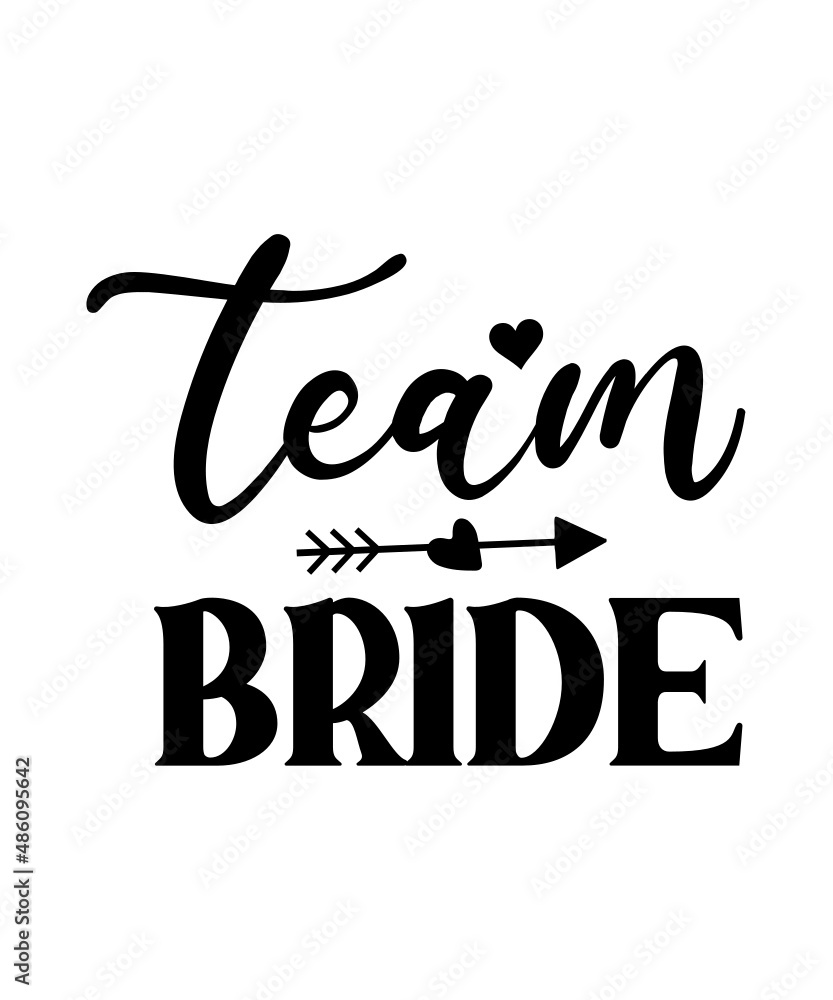 Fototapeta premium Wedding SVG Bundle, Wedding Cut File, Bride SVG, Groom Svg, Wedding Quote Svg, Wedding Saying Svg, Wedding Silhouette, Love Svg