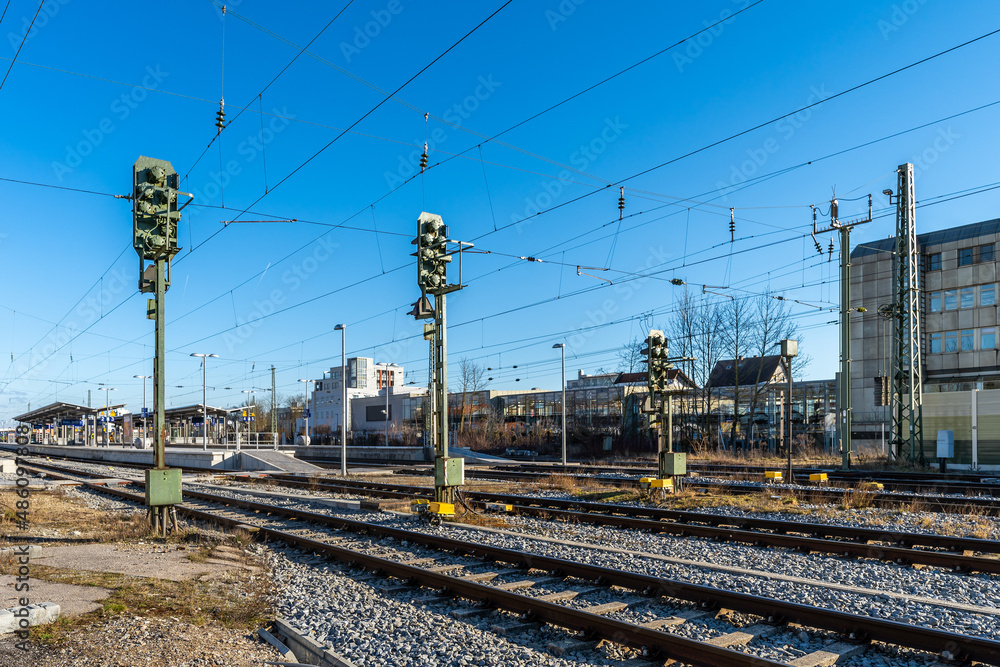 Gleise - Bahnhof Straubing