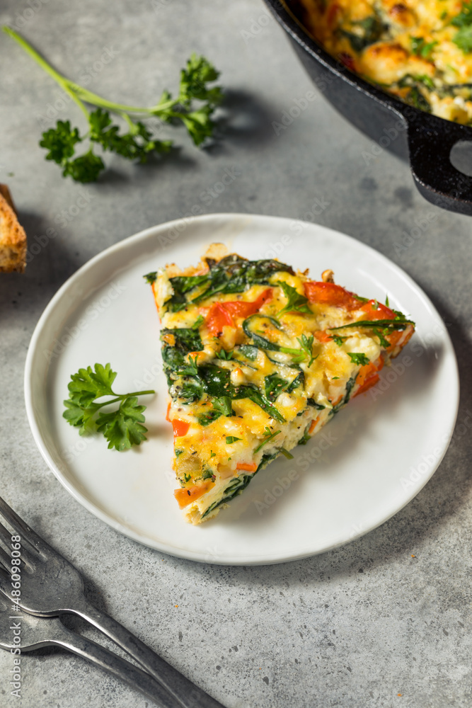 Homemade Egg and Spinach Frittata Homemade Egg and Spinach Frittata