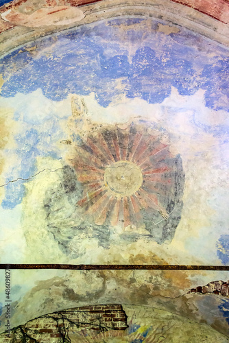 Wallpaper Mural frescoes inside an abandoned orthodox church Torontodigital.ca