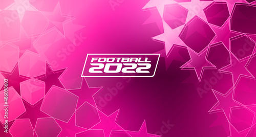 Qatar football 2022. ball graphic design vector illustration. Qatar stylish background gradient