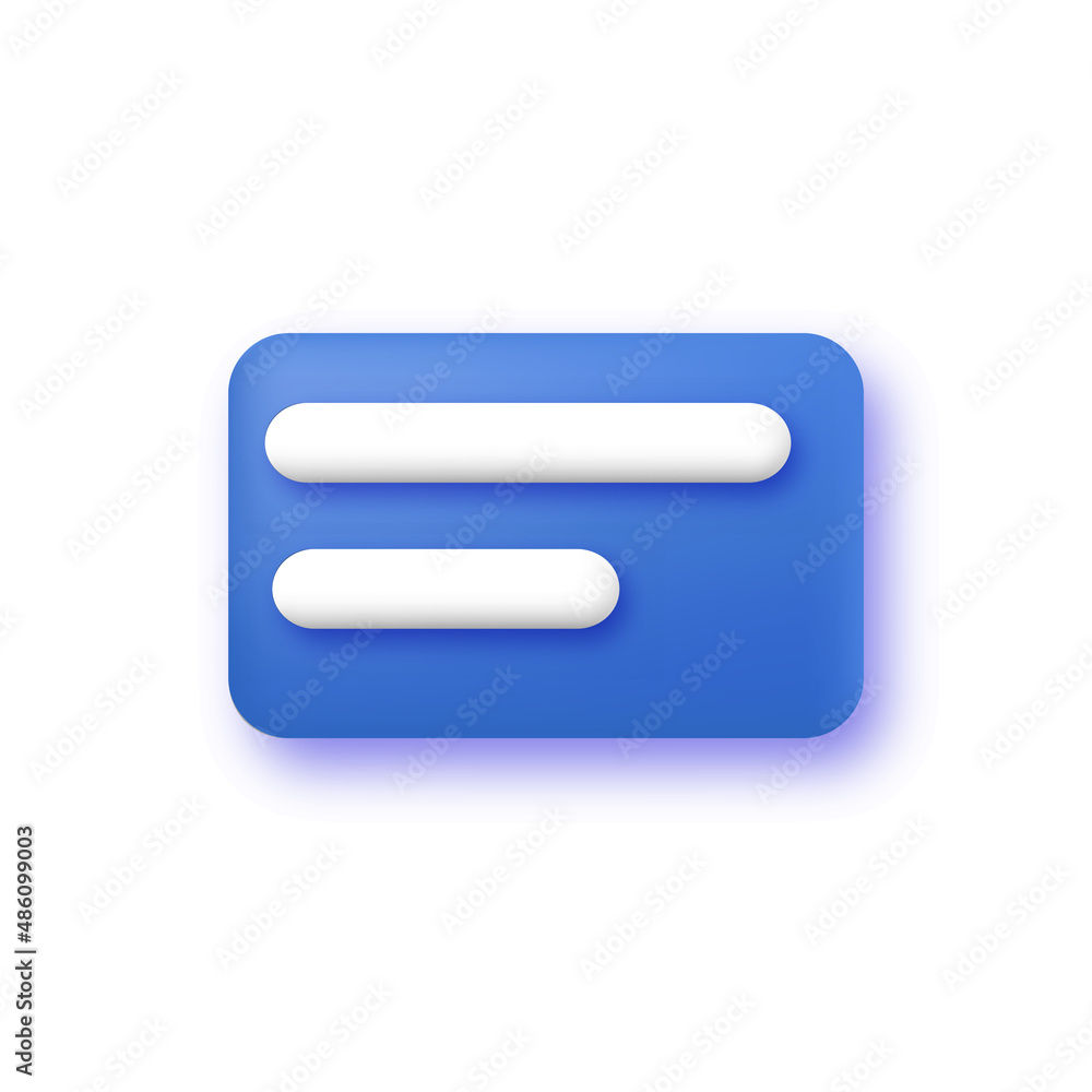 3d blue speech bubbles for text. Vector 3d blue speech bubbles for text. Vector