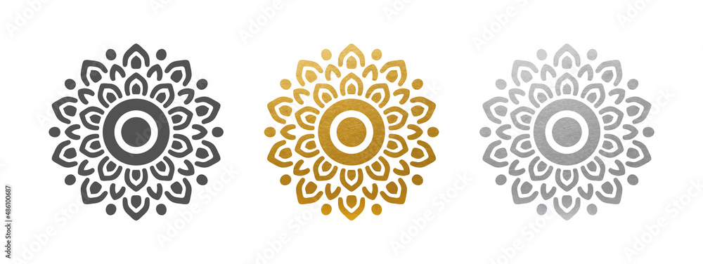 Beautiful Mandala Ornament - Vector Set Beautiful Mandala Ornament - Vector Set