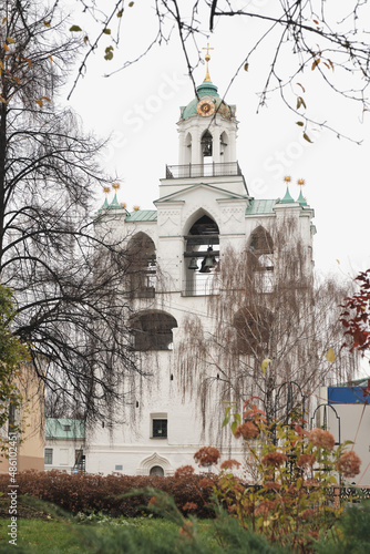 Yaroslavl, Yaroslavl region, Russia - Belfry of the Church of Our Lady of the Caves.