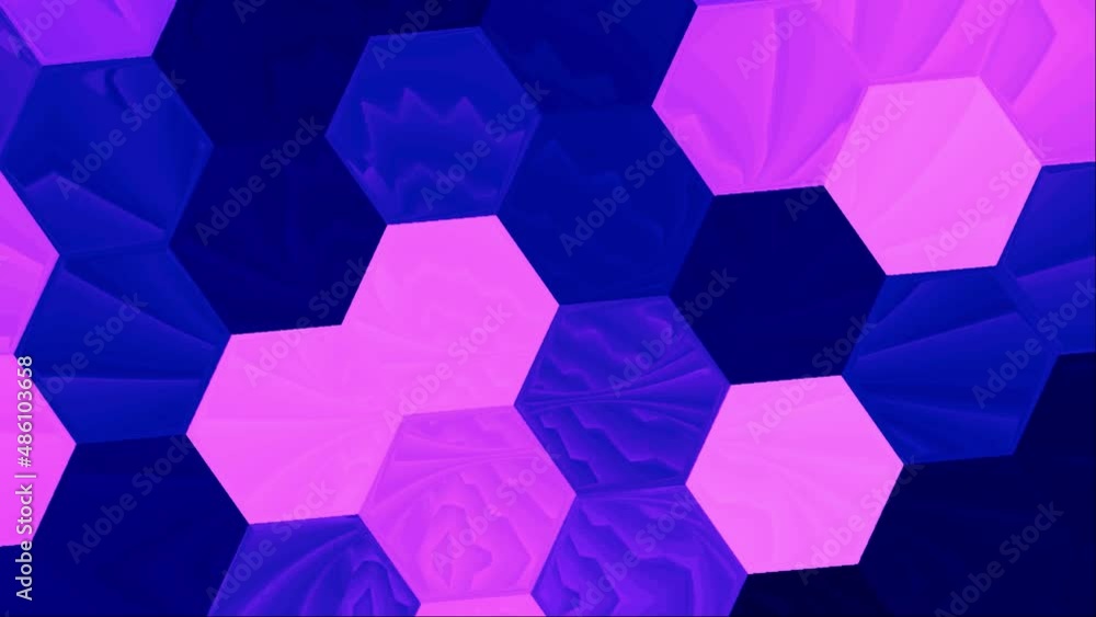 Kaleidoscope Animation with hexagons Kaleidoscope Animation with hexagons