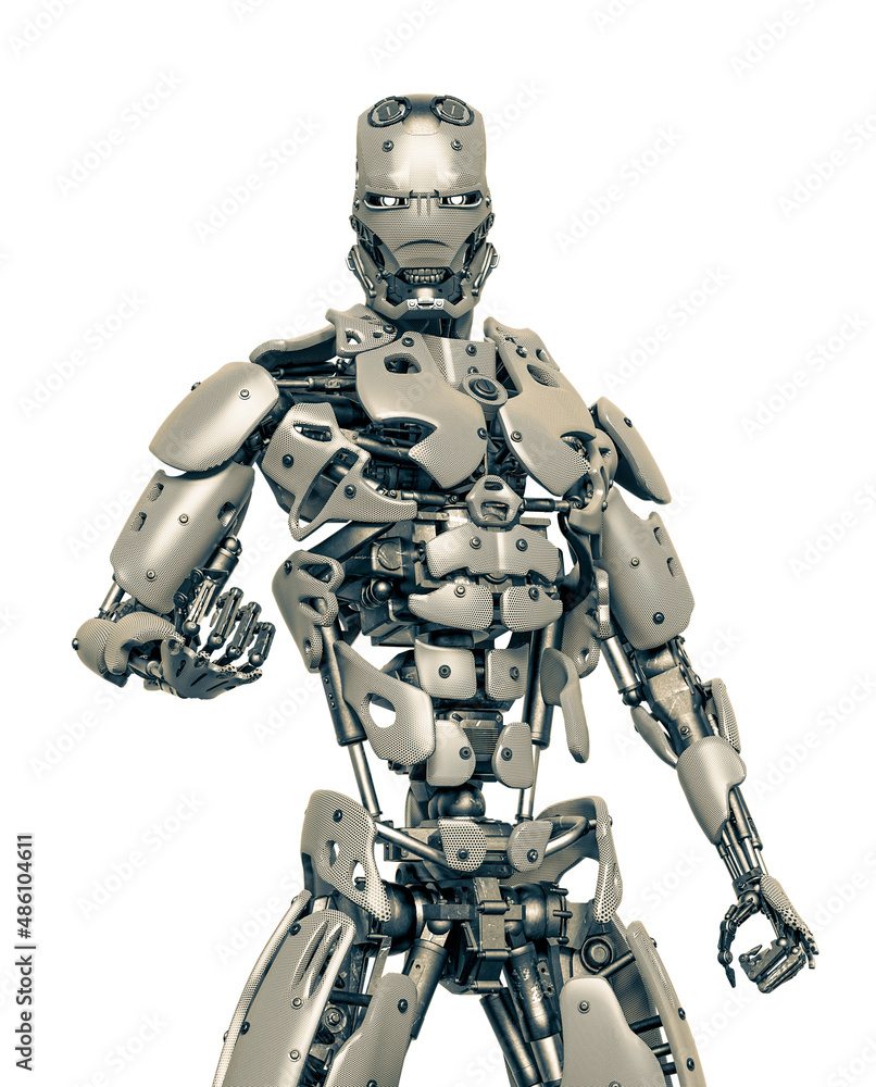 cyborg is ready for action cyborg is ready for action